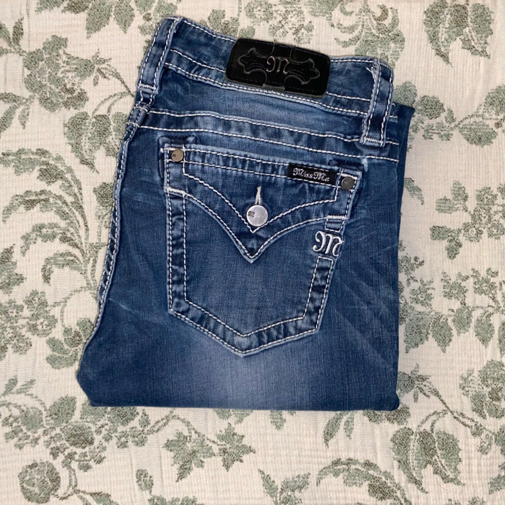 Miss Me Dark Blue Skinny Jeans